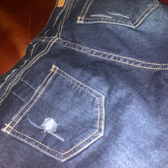 Navy Blue Ripped Jeans - Picture 6 of 7